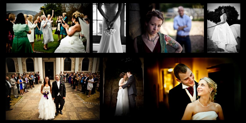 wedding photography Essex collage